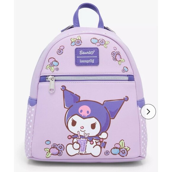 Loungefly Sanrio Kuromi Blueberries Mini Backpack NWT main image 9
